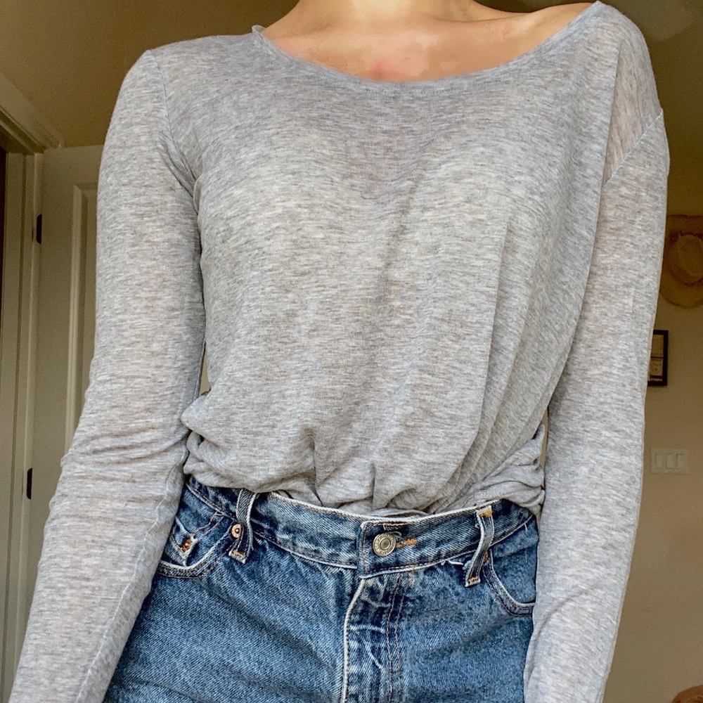 Gray Eileen Fischer Blouse
